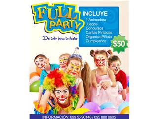 FullParty *De todo para tu evento*, Servicio de animación y decoración para todos los eventos, invitaciones personalizadas, fiestas infantiles, caritas pintadas, animaciones con personajes, PhotoBooth, Fotografía, Videos
